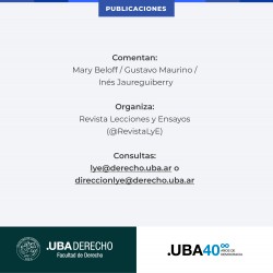 Presentación Nro. 105 Lecciones y Ensayos. Discusión del artículo inédito de Carlos Nino "La existencia de un Poder Judicial"