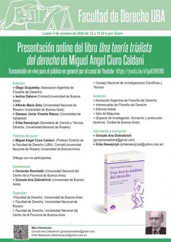 Presentación online del libro <i>Una teoría trialista del derecho</i> de Miguel Angel Ciuro Caldani