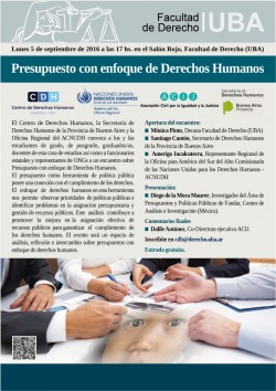 Presupuesto con enfoque de Derechos Humanos