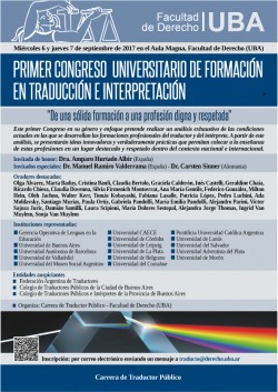 Primer congreso universitario de formación en traducción e interpretación