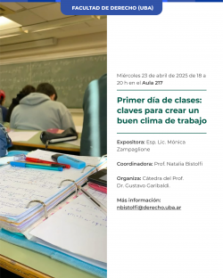 Primer día de clases: claves para crear un buen clima de trabajo
