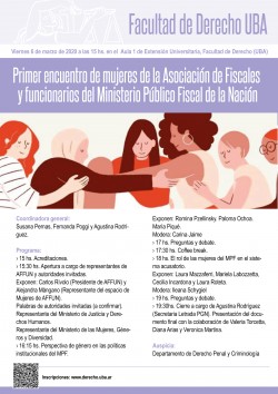 Primer encuentro de mujeres de la Asociación de Fiscales y funcionarios del Ministerio Público Fiscal de la Nación