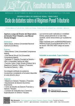 Problemas actuales del Derecho Penal Tributario en Argentina, España y México