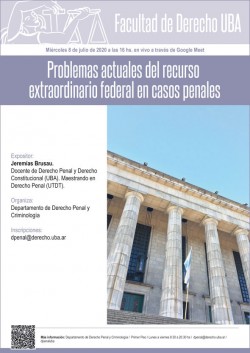 Problemas actuales del recurso extraordinario federal en casos penales