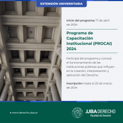 Programa de Capacitación Institucional (PROCAI) 2024