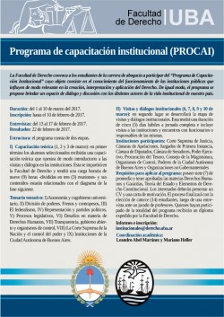 Programa de capacitación institucional (PROCAI)
