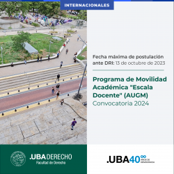 Programa de Movilidad AcadÃ©mica "Escala Docente" (AUGM) - Convocatoria 2024