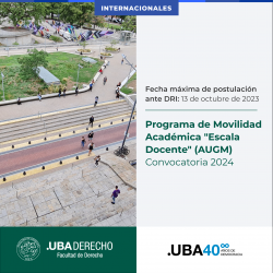 Programa de Movilidad Académica "Escala Docente" (AUGM) - Convocatoria 2024