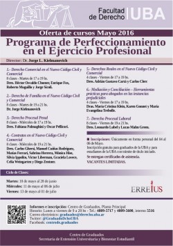 Programa de Perfeccionamiento en el Ejercicio Profesional - Mayo 2016