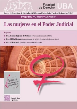 Programa Género y Derecho: Las mujeres en el Poder Judicial