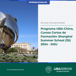 Programa UBA-China, Cursos Cortos de Formación: Shanghai Summer School (3S) 2024 - SISU