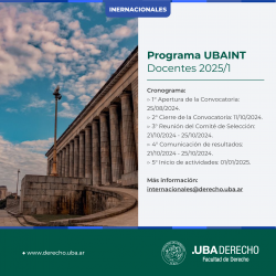 Programa UBAINT Docentes  2025/1