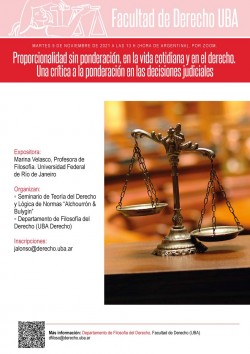 Proporcionalidad sin ponderación, en la vida cotidiana y en el derecho. Una crítica a la ponderación en las decisiones judiciales