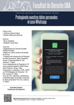 Protegiendo nuestros datos personales: el caso Whatsapp