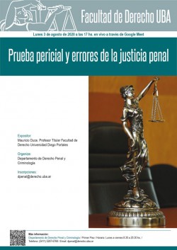 Prueba pericial y errores de la justicia penal