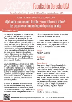 ¿Qué saben los que saben derecho, y cómo saben si lo saben?: dos preguntas de las que depende la práctica jurídica