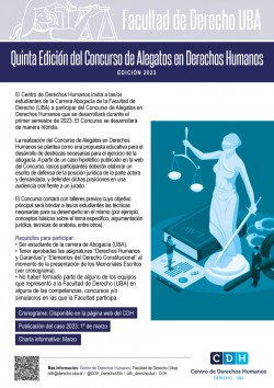 Concurso de Alegatos en Derechos Humanos - Edición 2023