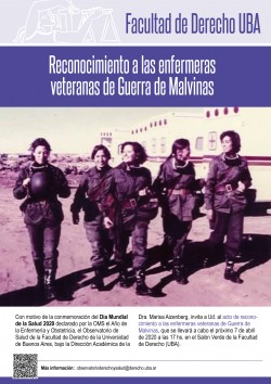 Reconocimiento a las enfermeras veteranas de Guerra de Malvinas
