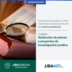 Curso "Redacción de planes y proyectos de investigación jurídica"