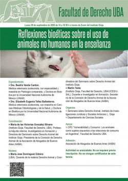 Reflexiones bioéticas sobre el uso de animales no humanos en la enseñanza