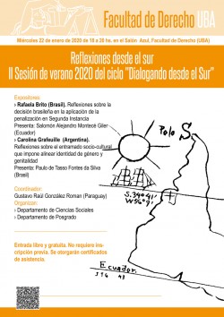 Reflexiones desde el sur. II Sesión de verano 2020 del ciclo "Dialogando desde el Sur"