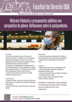 Reforma tributaria y presupuestos públicos con perspectiva de género. Reflexiones sobre la postpandemia