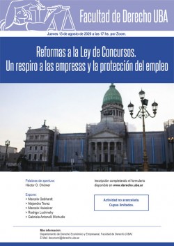 Reformas a la Ley de Concursos. Un respiro a las empresas y la protección del empleo