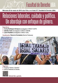 Relaciones laborales, cuidado y política. Un abordaje con enfoque de género