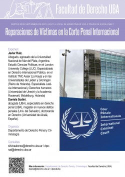 Reparaciones de Víctimas en la Corte Penal Internacional