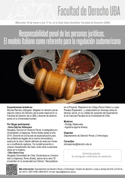 Responsabilidad penal de las personas jurídicas. El modelo italiano como referente para la regulación sudamericana