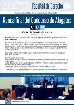 Ronda final del Concurso de Alegatos