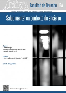 Salud mental en contexto de encierro  