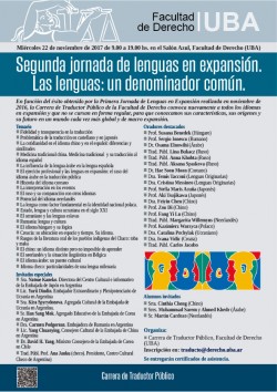 Segunda jornada de lenguas en expansión. Las lenguas: un denominador común