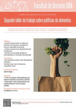 Segundo taller de trabajo sobre Políticas de alimentos