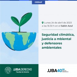 Seguridad climÃ¡tica, justicia ambiental y defensores ambientales
