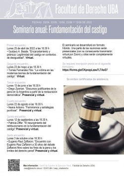 Seminario anual: Fundamentación del castigo