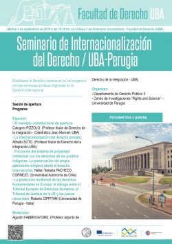 Seminario de InternacionalizaciÃ³n del Derecho / UBA-Perugia