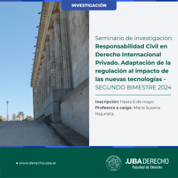 Seminario de investigación: Derecho internacional privado