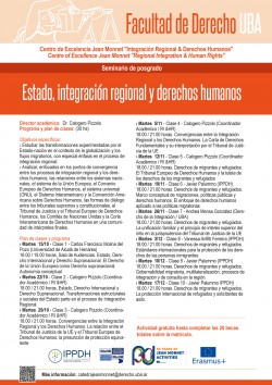 Seminario de posgrado "Estado, integración regional y derechos humanos"