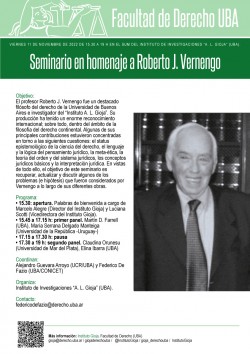 Seminario en homenaje a Roberto J. Vernengo