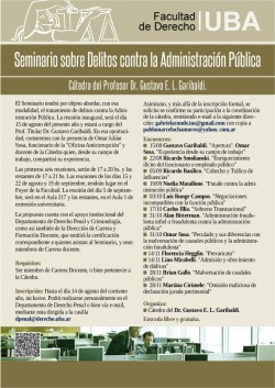 Seminario sobre Delitos contra la Administración Pública 