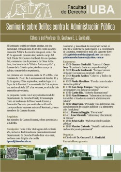 Seminario sobre Delitos contra la Administración Pública 