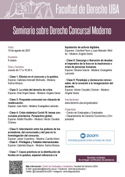 Seminario sobre Derecho Concursal Moderno