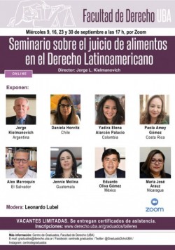 Seminario sobre el juicio de alimentos en el Derecho Latinoamericano