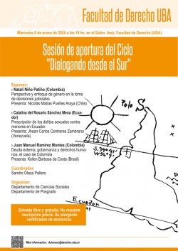 Sesión de apertura del Ciclo "Dialogando desde el Sur"