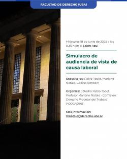Simulacro de audiencia de vista de causa laboral