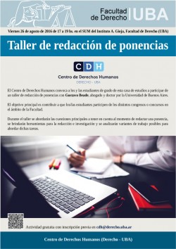 Taller de redacción de ponencias