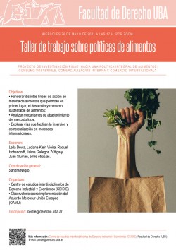 Taller de trabajo sobre políticas de alimentos