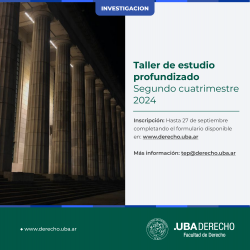 Talleres de Estudio Profundizado - Segundo Cuatrimestre de 2024