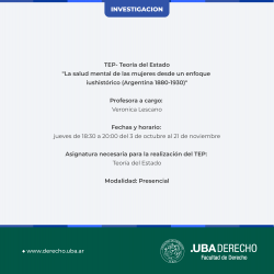 Talleres de Estudio Profundizado - Segundo Cuatrimestre de 2024
